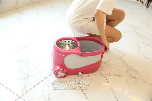 高效清洁新选择 丽尔家2合1多功能PVA带桶胶棉拖把